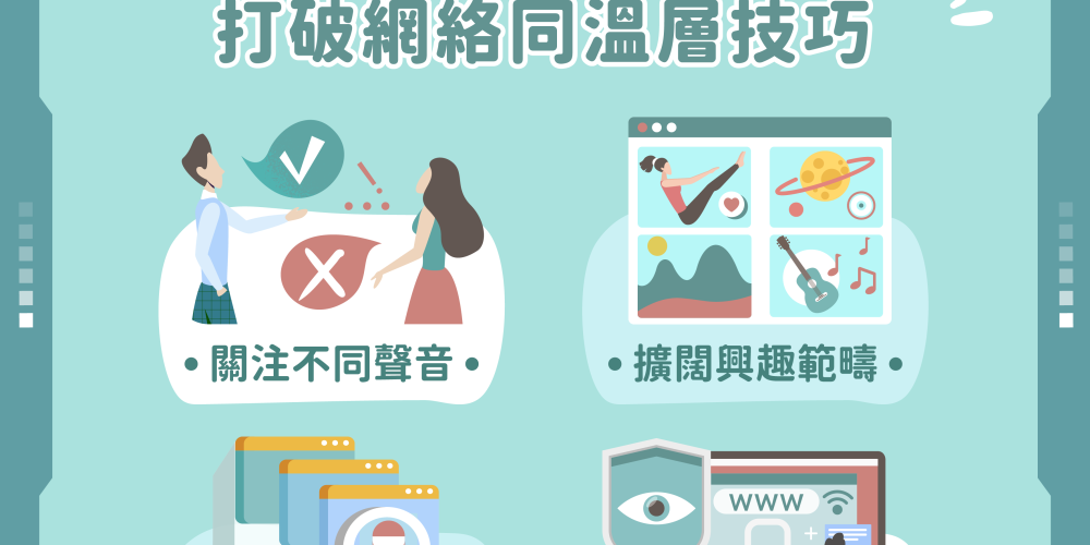 不想視野思維受到局限？ 🌐參考4個打破網絡同溫層技巧